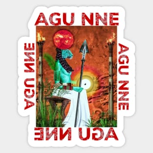 Igbo / African Goddess : AGU NNE By SIRIUS UGO ART Sticker